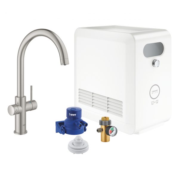 GROHE Blue C-Auslauf supersteel